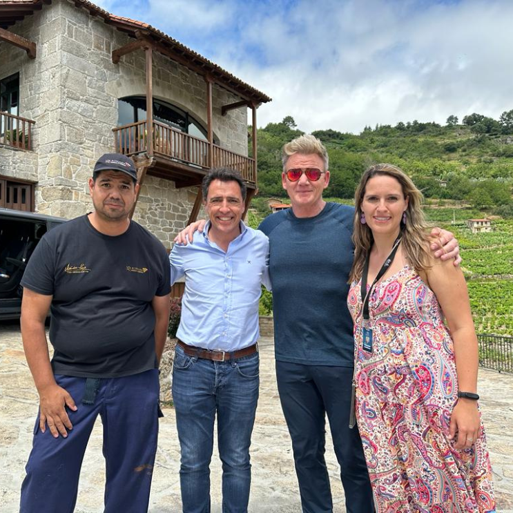 Gordon Ramsay descubre Vía Romana y se rinde a los vinos de la Ribeira Sacra